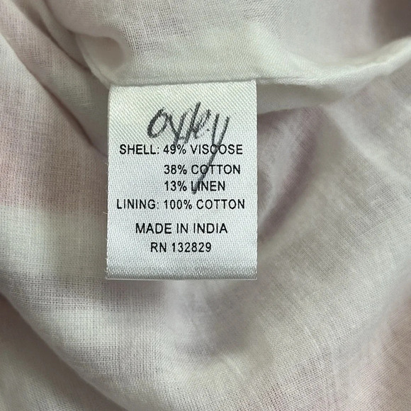 Lovers + Friends Everglades Mini Dress Sleeveless Linen Blend Womens Size Small - Picture 9 of 15